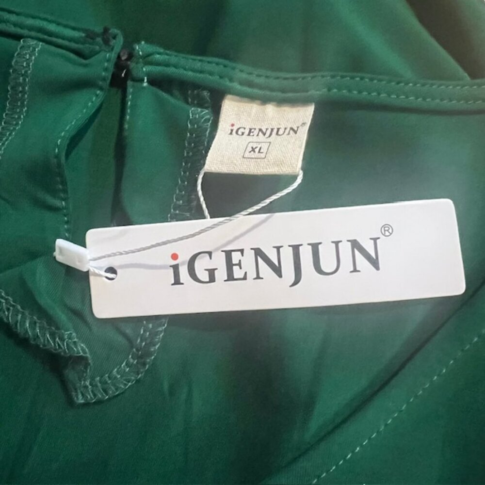 Igenjun NWT Green Sleeveless Blouse Size XL - Picture 8 of 8